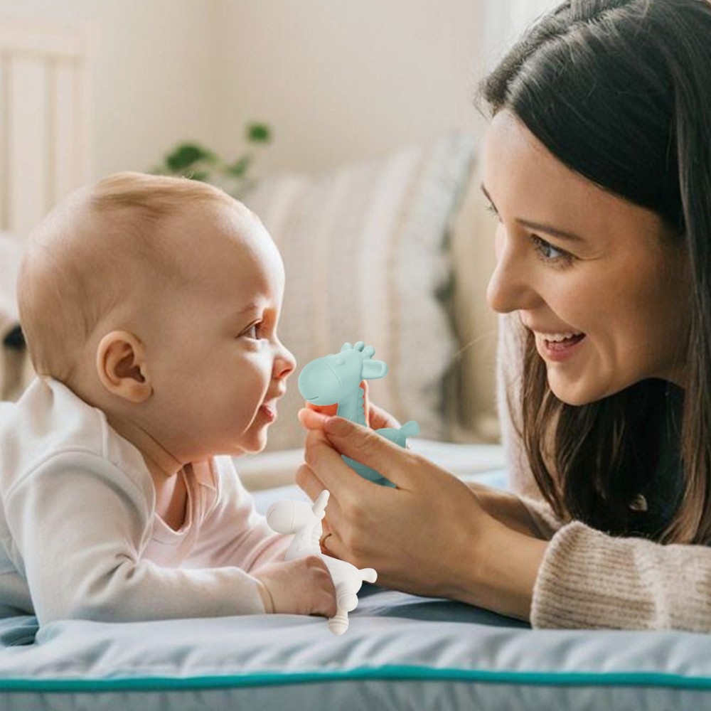 Anneau de dentition en silicone – petite girafe