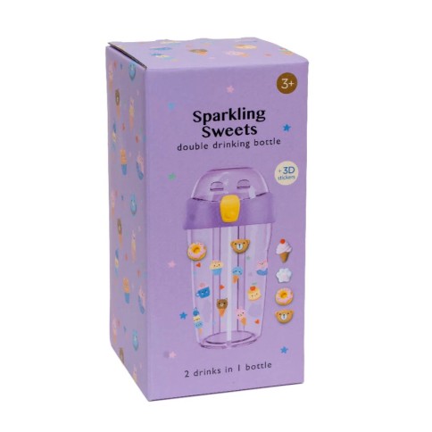 Doppel-Strohhalm-Flasche, Sparkling Sweets