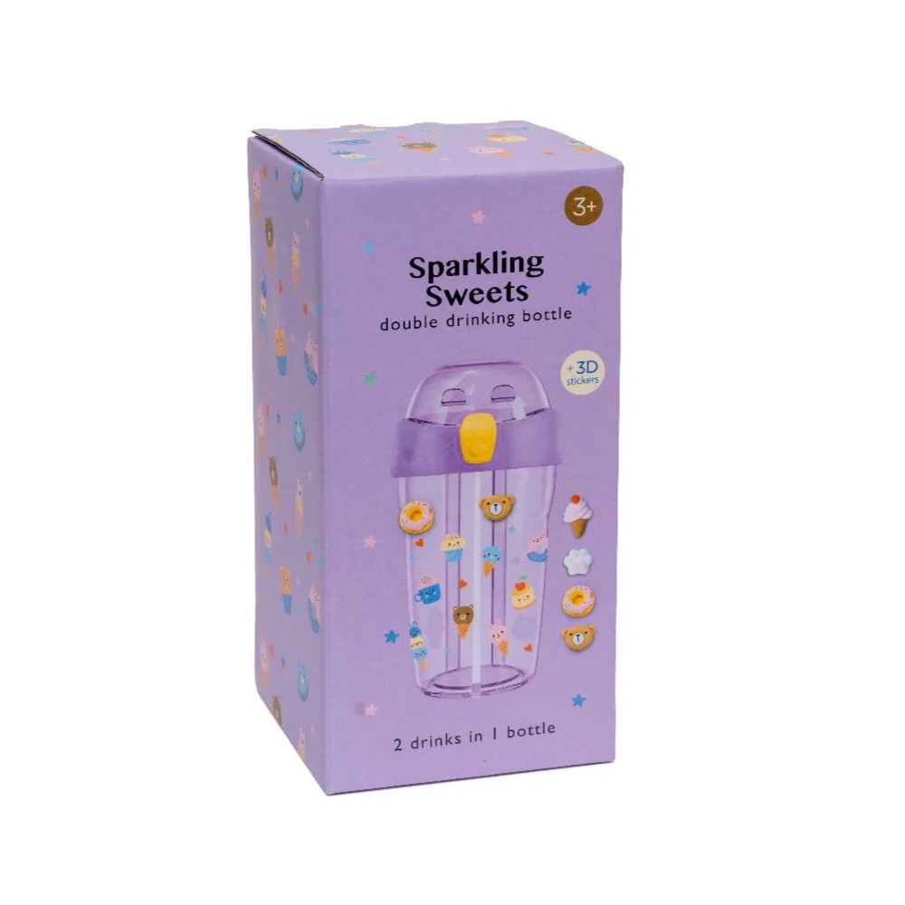 Doppel-Strohhalm-Flasche, Sparkling Sweets