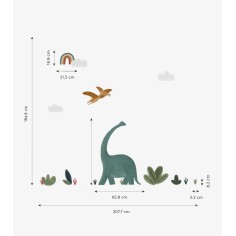 Grosser Wandsticker Dinosaurier Sunny