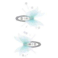 Les clips de cheveux poursuivent un papillon