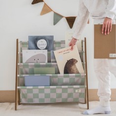 Bücherregal Checkerboard, Grün