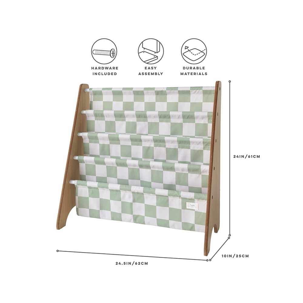 Bücherregal Checkerboard, Grün