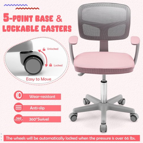 Kinderbürostuhl Ergo, Grau