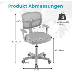 copy of Kinderbürostuhl Ergo, Mesh Blau