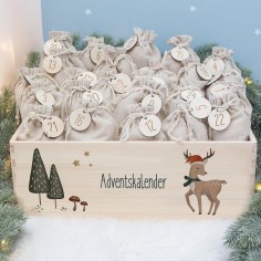 copy of Adventskalender DYI mit Jutetaschen zum Aufhängen