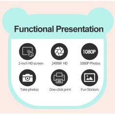 Appareil photo digital pour enfants avec impression instantanée