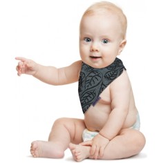 Dreieckstuch Grey Leaves