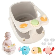 Siège de bain bébé avec jouets