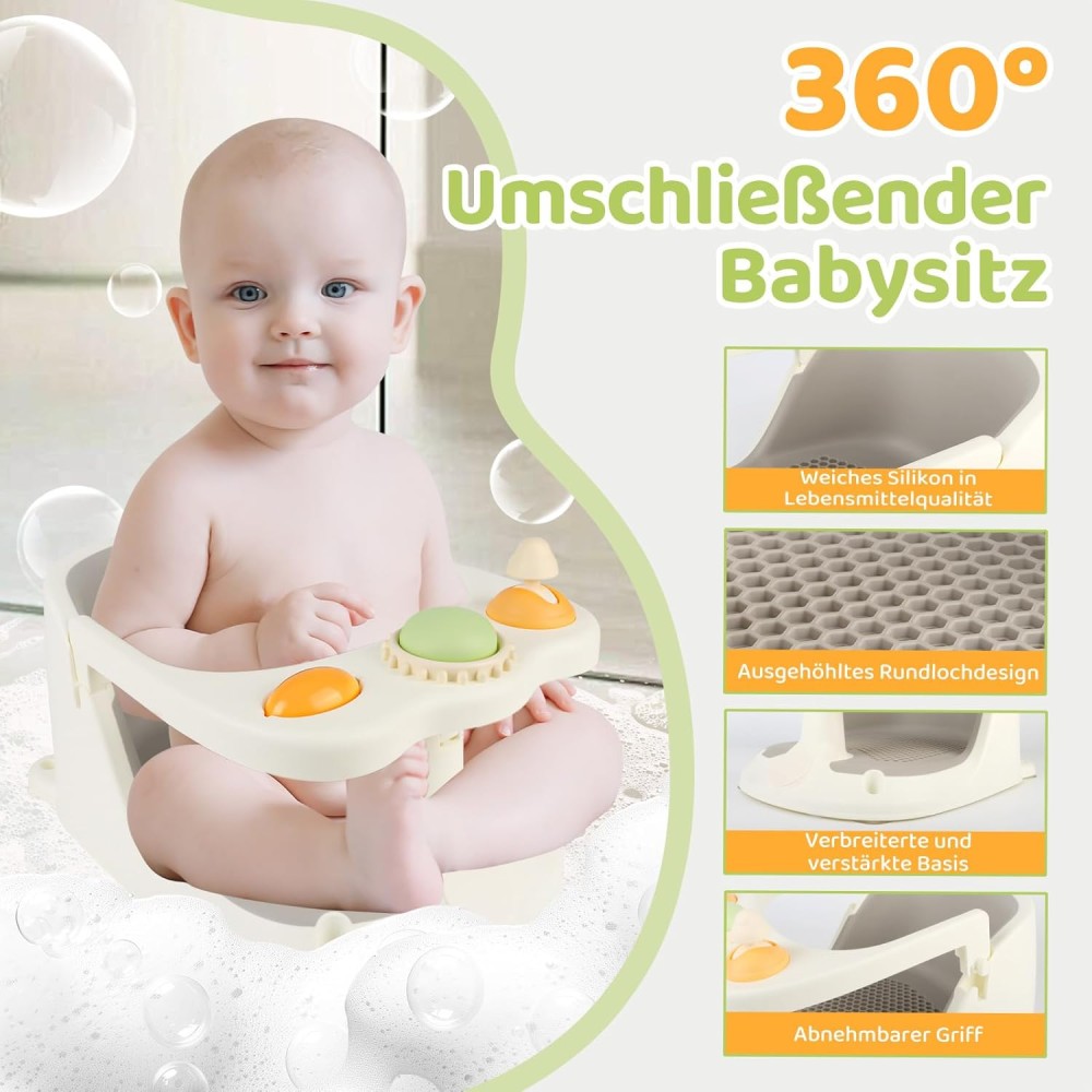 Baby Badewannensitz mit Spielzeug