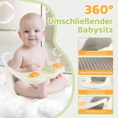 Siège de bain bébé avec jouets
