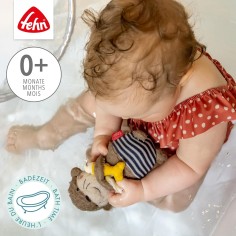 Fehn Badetier Otter – Schwimmendes Stoff-Badewannenspielzeug