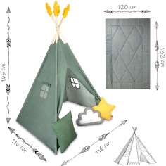 Tipi Zelt/ Spielzelt für Kinder mit Zubehör