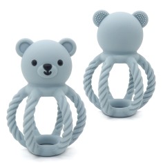 Petit ours de hochet en silicone