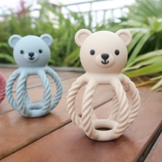 Petit ours de hochet en silicone
