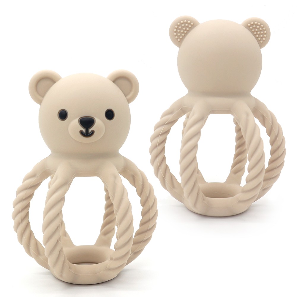 petit ours de la hochet en silicone
