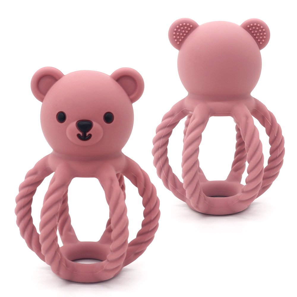 petit ours de la hochet en silicone