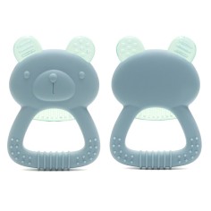 Anneau de dentition réfrigérant en silicone petit ours