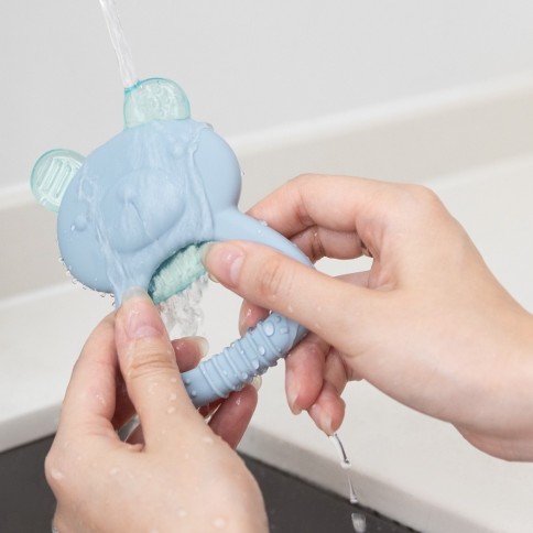 Anneau de dentition réfrigérant en silicone petit ours