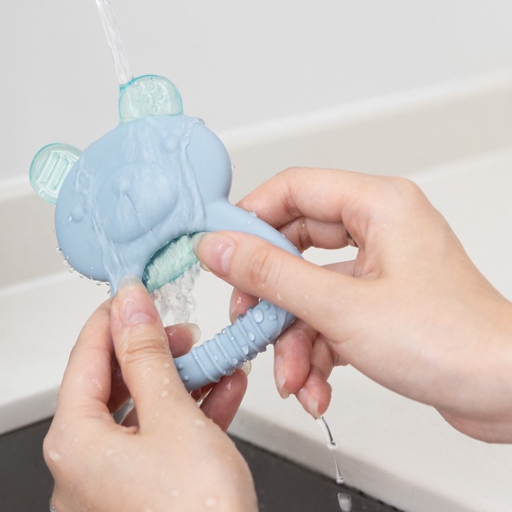 Anneau de dentition réfrigérant en silicone petit ours
