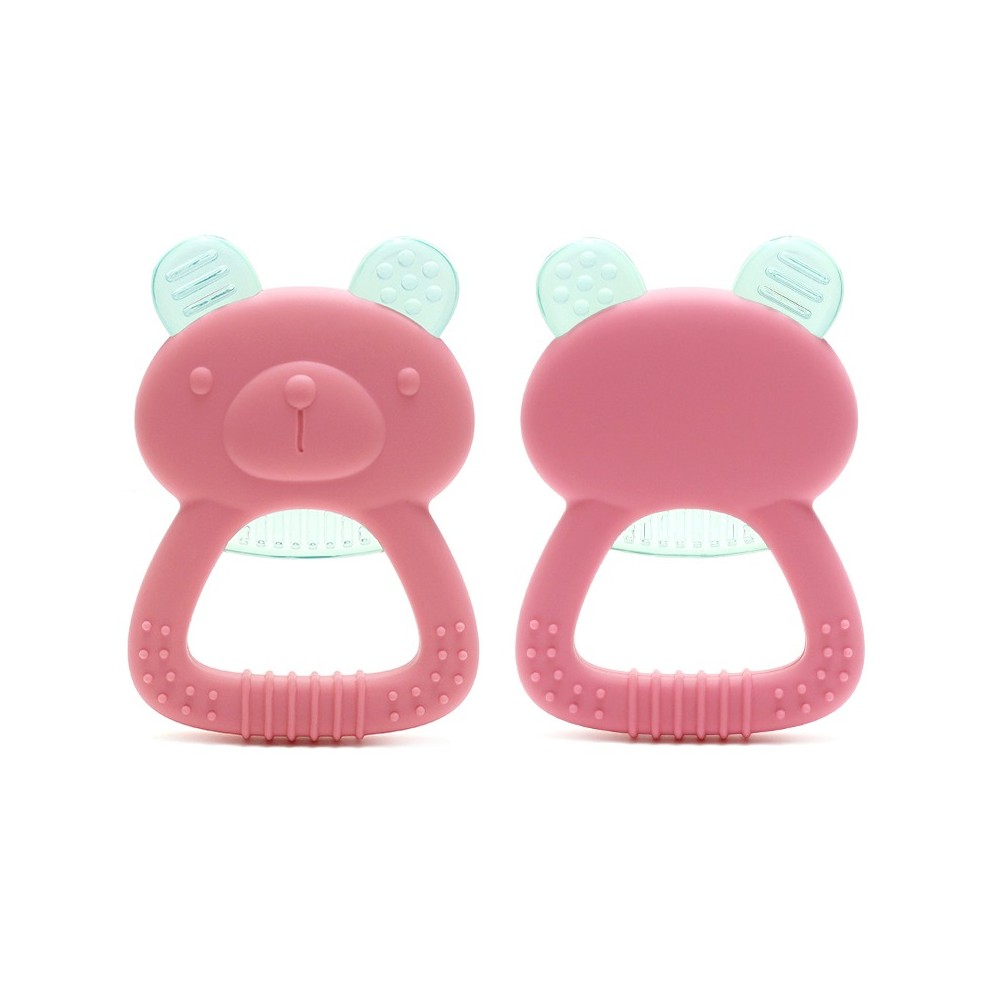 Anneau de dentition réfrigérant en silicone petit ours
