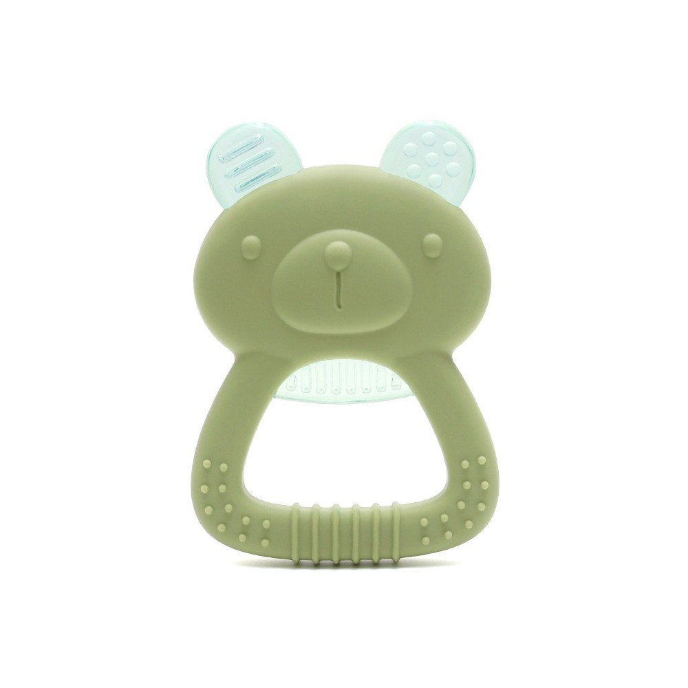 Anneau de dentition réfrigérant en silicone petit ours