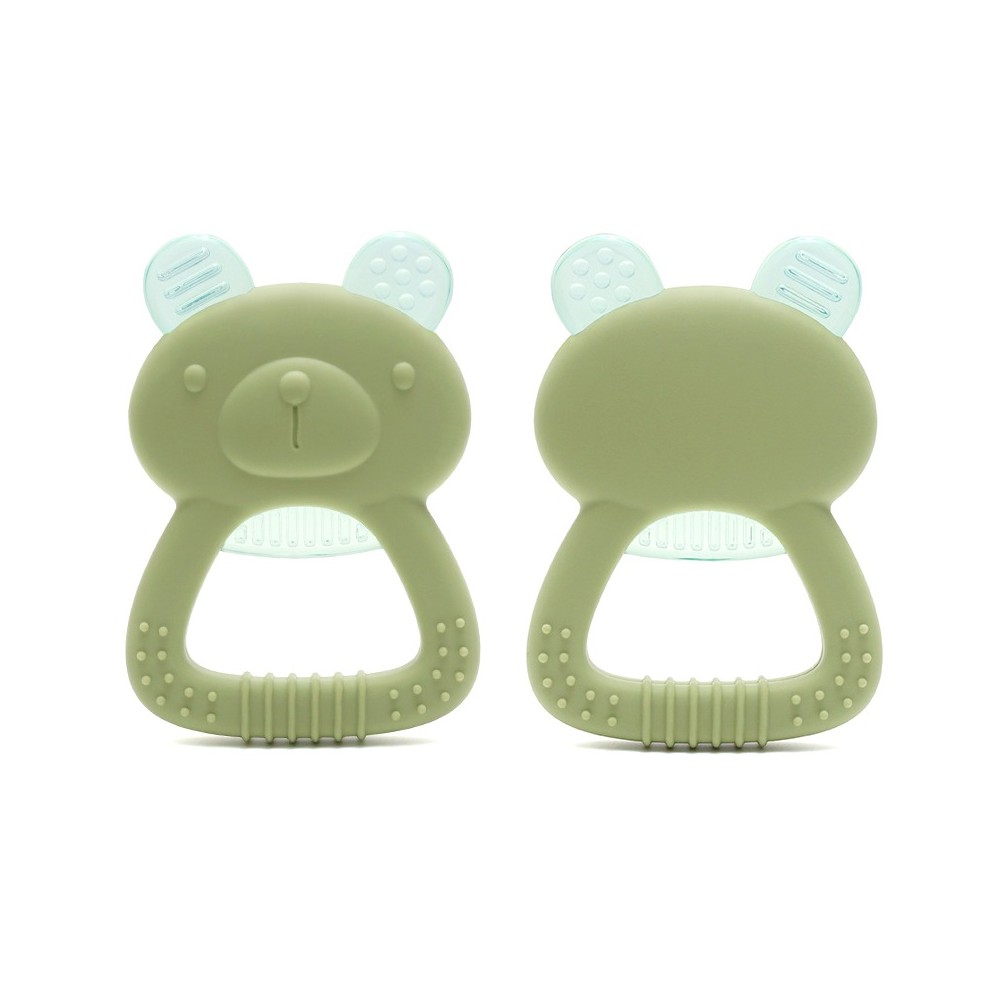 Anneau de dentition réfrigérant en silicone petit ours