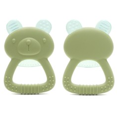 Anneau de dentition réfrigérant en silicone petit ours