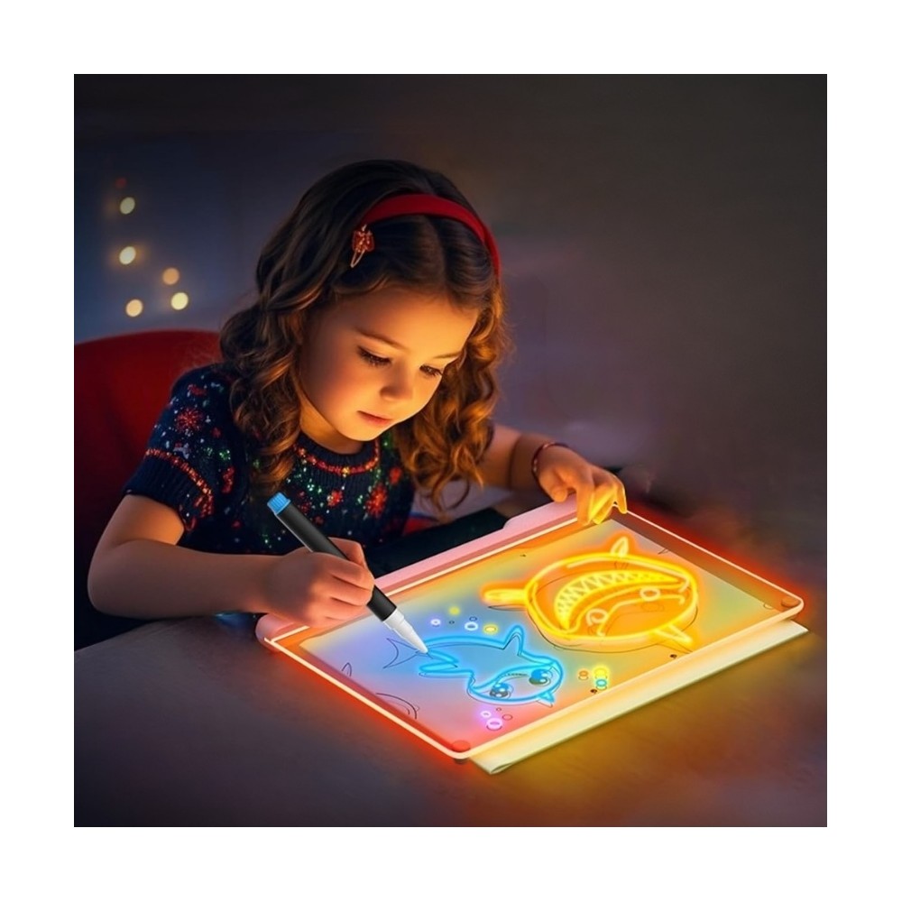 Kreative LED Leuchtfarbe 3D Maltafel
