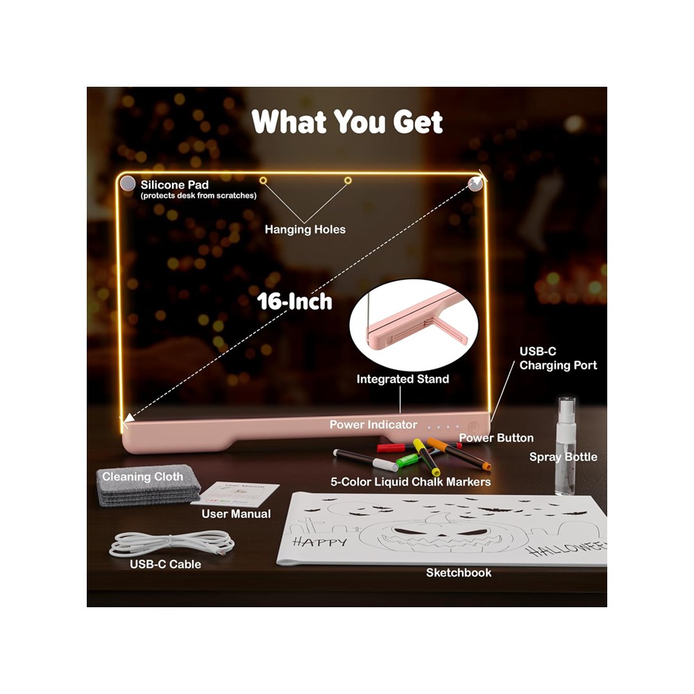 Kreative LED Leuchtfarbe 3D Maltafel