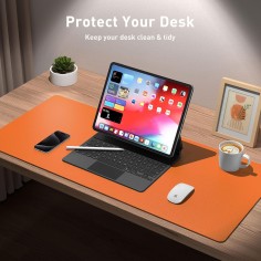copie du tapis de bureau, orange