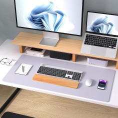 copie du tapis de bureau, 60 x 35 cm, bleu ciel