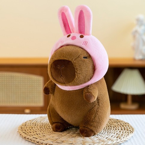 Doudou Peluche Kapibara Lapin