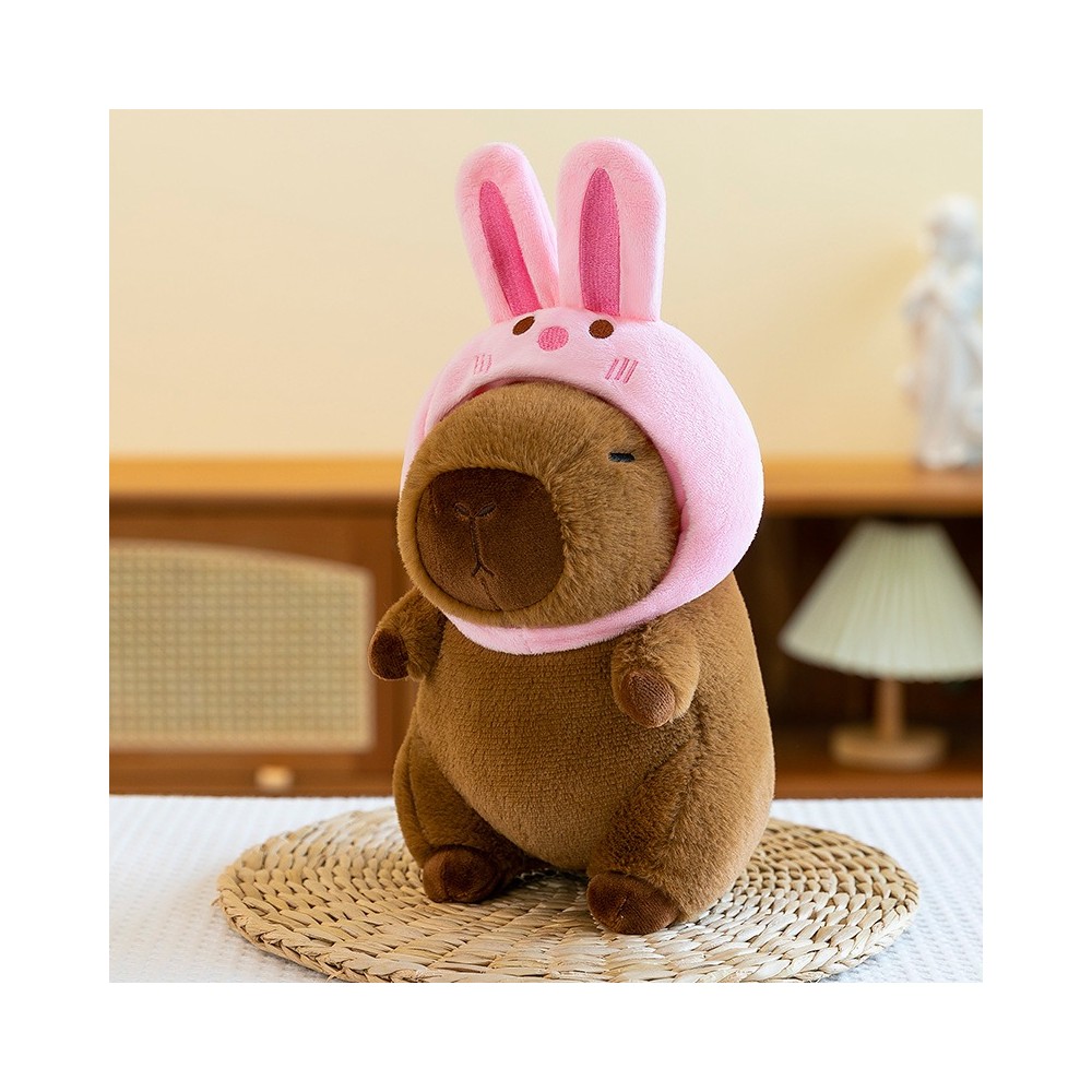 Doudou Peluche Kapibara Lapin