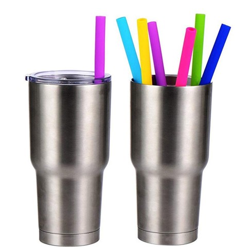 Pailles en silicone (15 pcs)