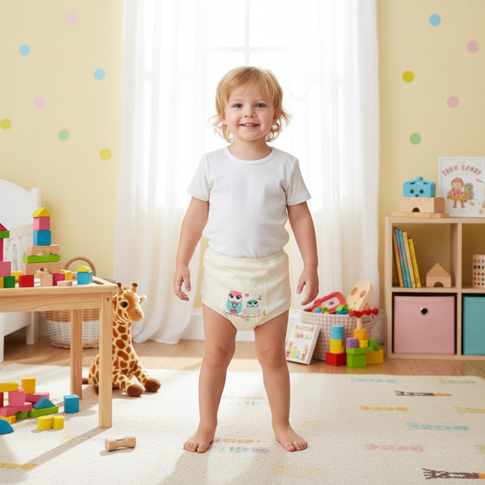 Culotte d'apprentissage de pot, hibou (2 pack)