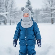 Capuche de tempête pour enfants Petites feuilles