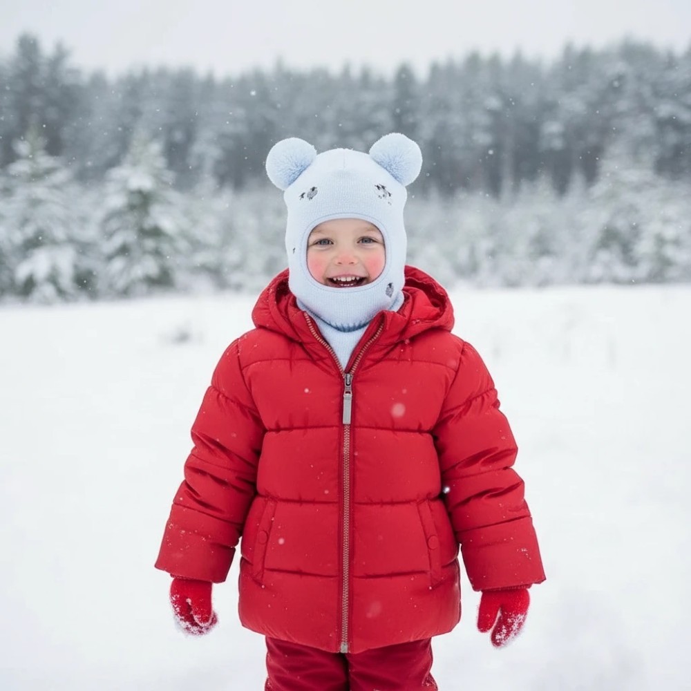 Capuche de tempête pour enfants Petites feuilles