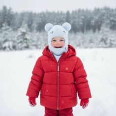 Capuche de tempête pour enfants Petites feuilles