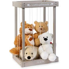 copie de la boîte de rangement de jouets / boîte de jouets en peluche, rose