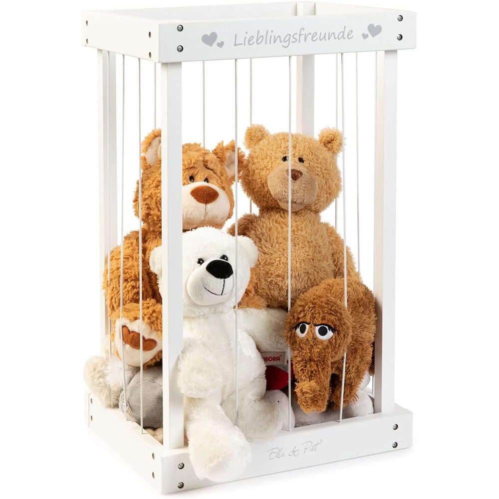 copie de la boîte de rangement de jouets / boîte à jouets en peluche, bleu acier