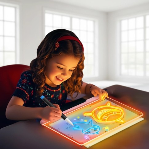 Kreative LED Leuchtfarbe 3D Maltafel