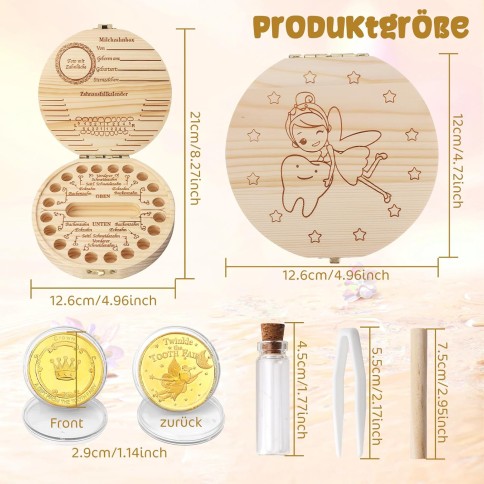 copie de la boîte à dents de lait Madlino incl. ZhengeBereif & Loupe