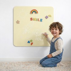 selbstklebende Magnetwand (inkl. Kreidestifte & Wischtuch)