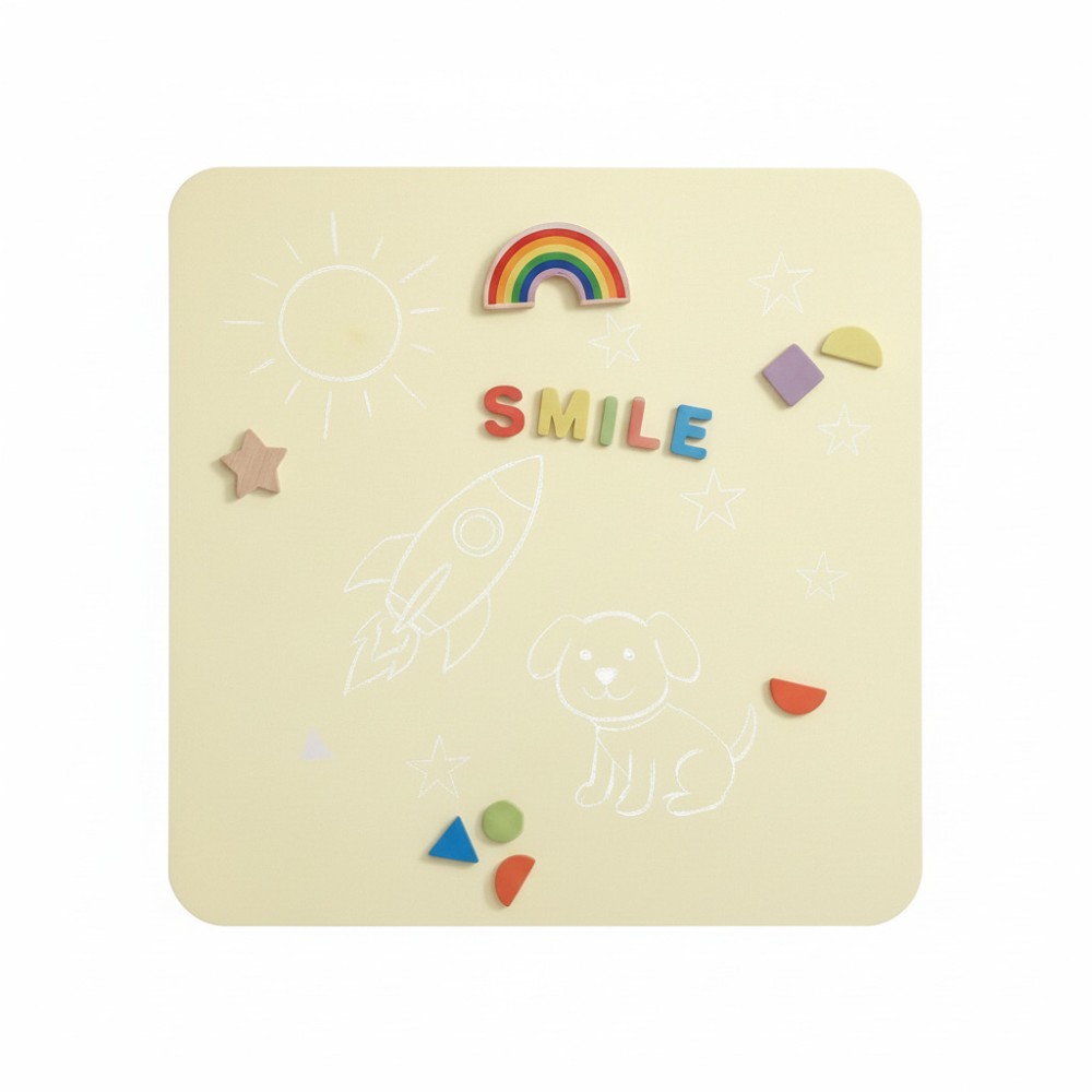 selbstklebende Magnetwand (inkl. Kreidestifte & Wischtuch)