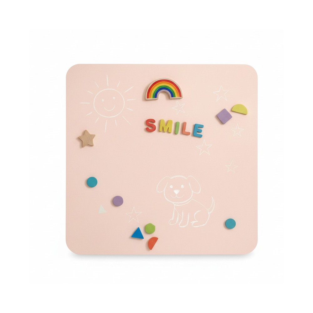 selbstklebende Magnetwand (inkl. Kreidestifte & Wischtuch)