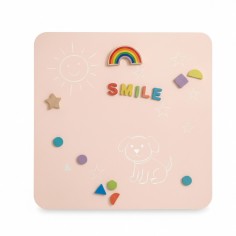 mur magnétique auto-adhésif (y compris des crayons à craie et une serviette d'essuyage)