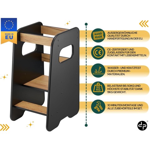 copie de Pays de bébé en bois de Wooden OmyBaby Premium avec des activités de Montessori et du tableau blanc magnétique