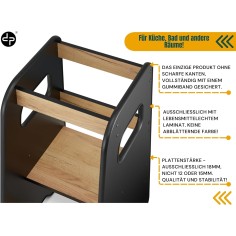 copie de Pays de bébé en bois de Wooden OmyBaby Premium avec des activités de Montessori et du tableau blanc magnétique