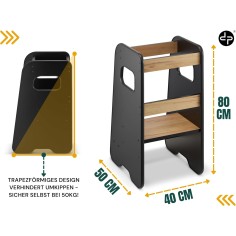 copie de Pays de bébé en bois de Wooden OmyBaby Premium avec des activités de Montessori et du tableau blanc magnétique